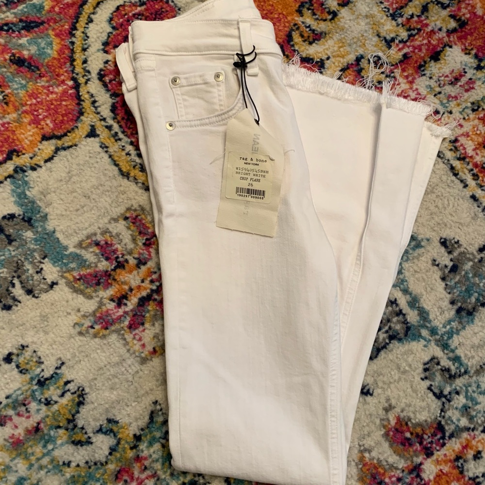 rag & bone cropped flare jeans